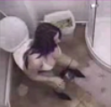 An overhead camera allows us to observe 5 cute girls wiping themselves after taking dumps. Clearly shows poop in toilet. No audio, but nice clip.